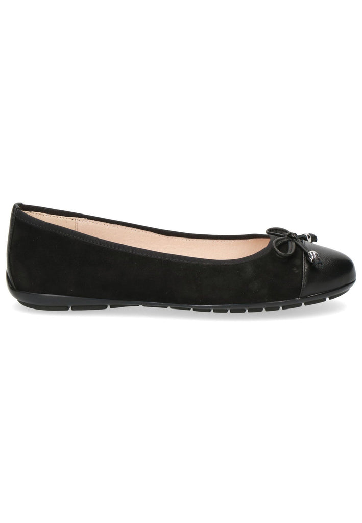 Caprice Ballerinas Veloursleder Schwarz