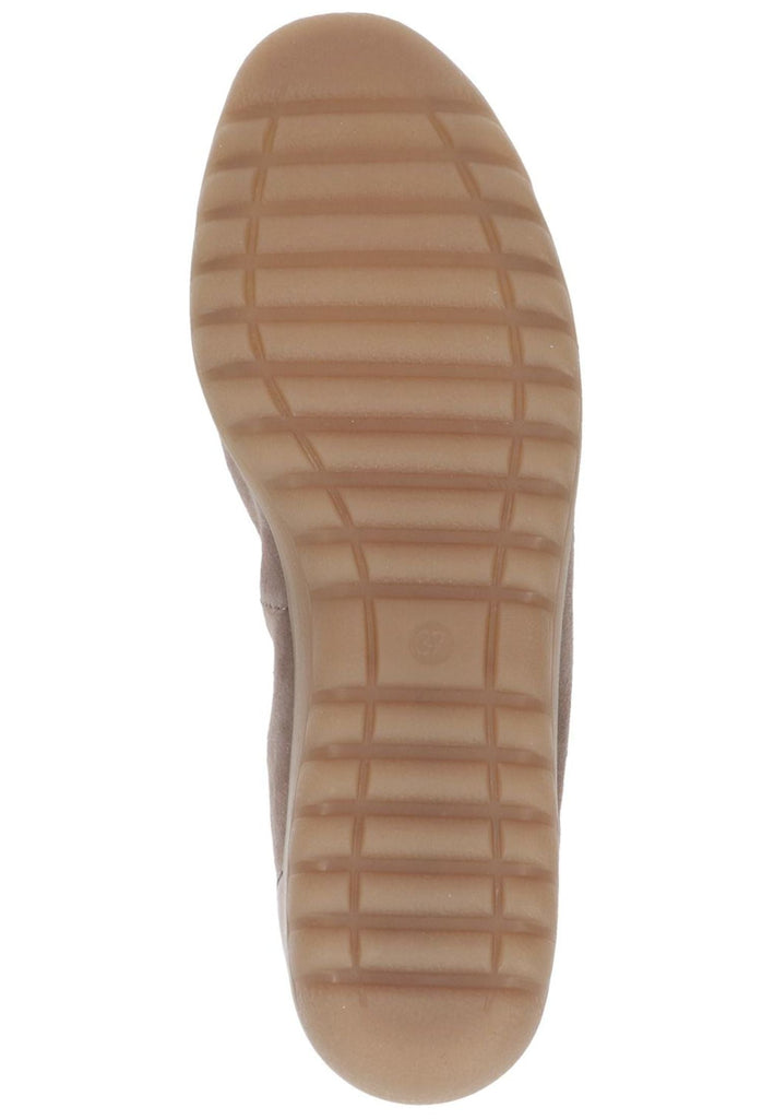 Caprice Ballerinas Veloursleder Taupe