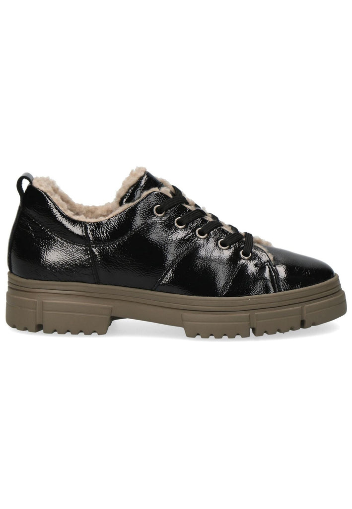 Caprice Halbschuhe Leder Schwarz Warmfutter