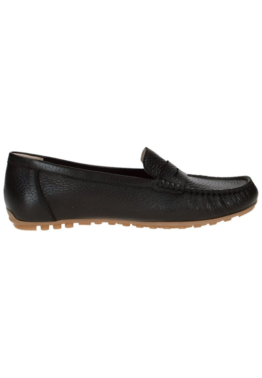 Caprice Mokassin Leder Schwarz