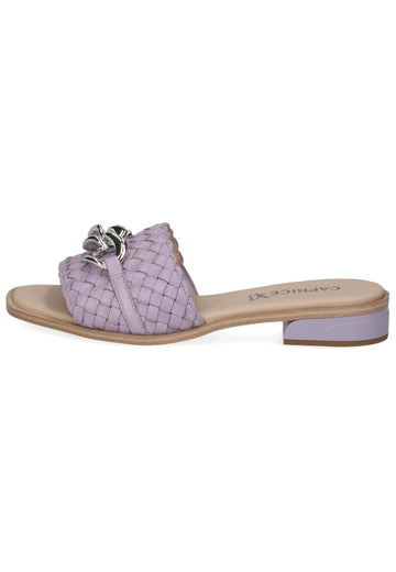 Pantoletten Caprice Pantoletten Leder Lavender