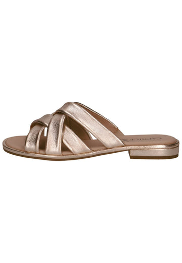 Pantoletten Caprice Pantoletten Leder Platin
