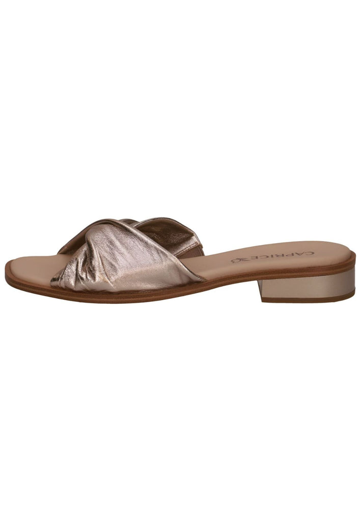 Pantoletten Caprice Pantoletten Leder Taupe