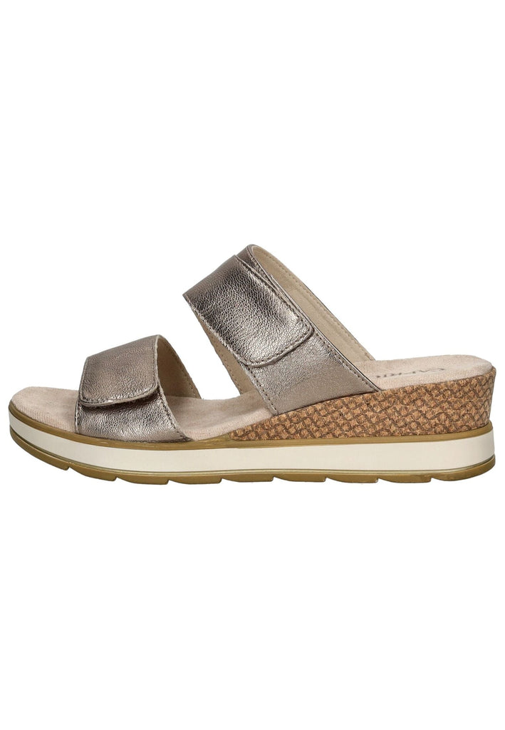 Pantoletten Caprice Pantoletten Leder Taupe