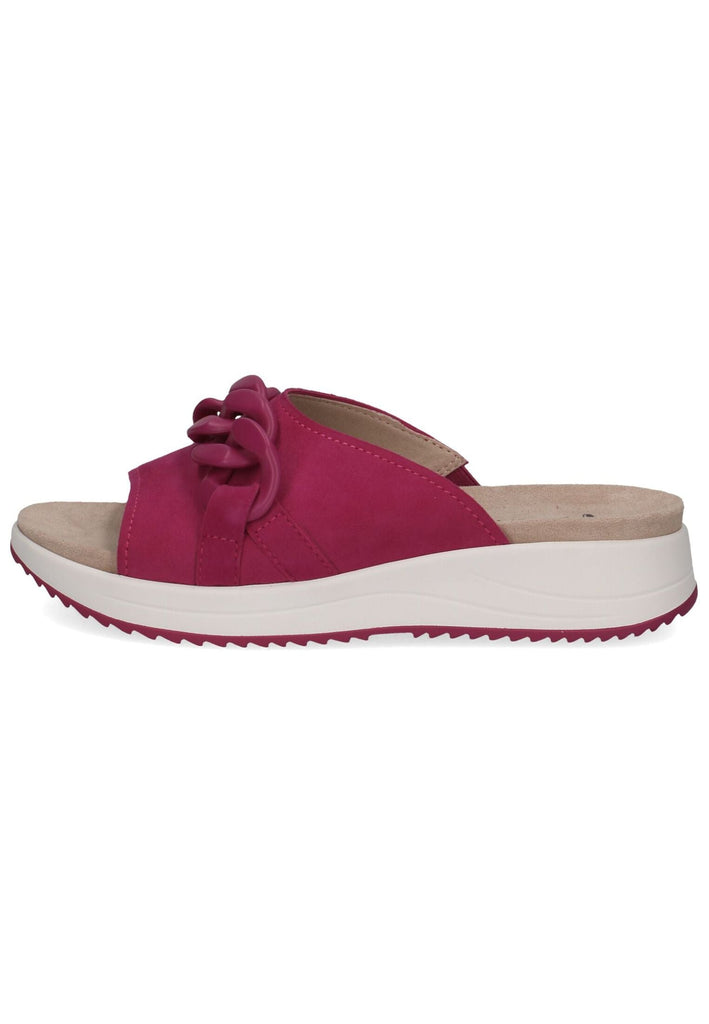 Pantoletten Caprice Pantoletten Veloursleder Fuchsia