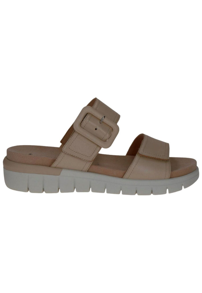 Caprice Pantoletten Leder Cream