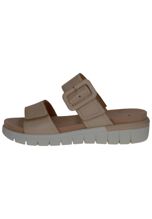 Caprice Pantoletten Leder Cream