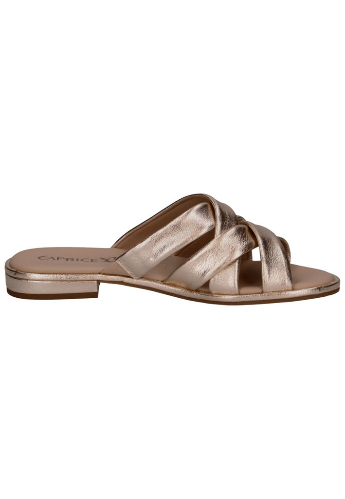 Caprice Pantoletten Leder Platin