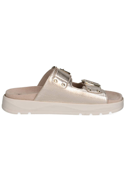Caprice Pantoletten Leder Platin
