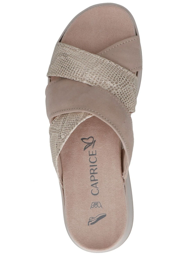 Caprice Pantoletten Leder Sand