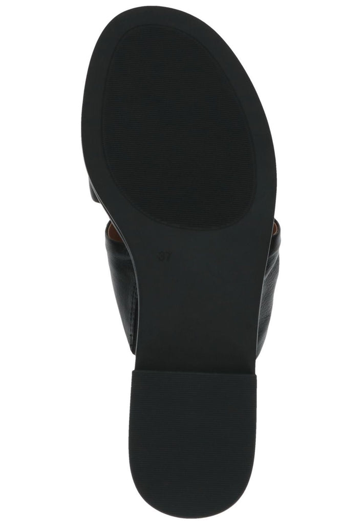 Caprice Pantoletten Leder Schwarz