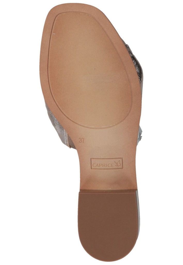 Caprice Pantoletten Leder Taupe