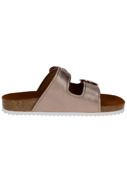 Caprice Pantoletten Leder Taupe