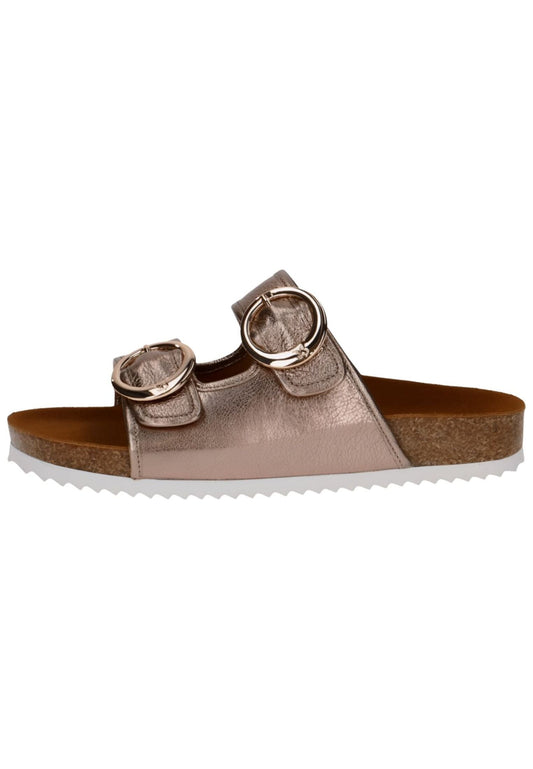 Caprice Pantoletten Leder Taupe