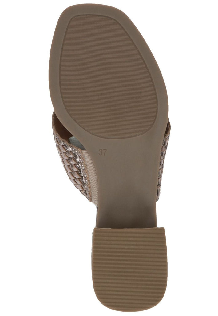 Caprice Pantoletten Leder Taupe