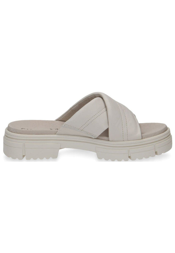 Caprice Pantoletten Leder Weiß