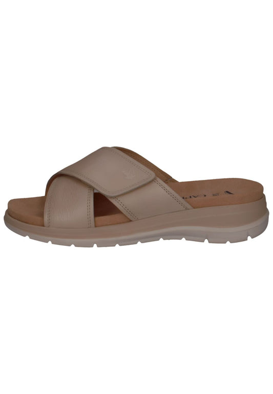 Caprice Pantoletten Nappaleder Beige