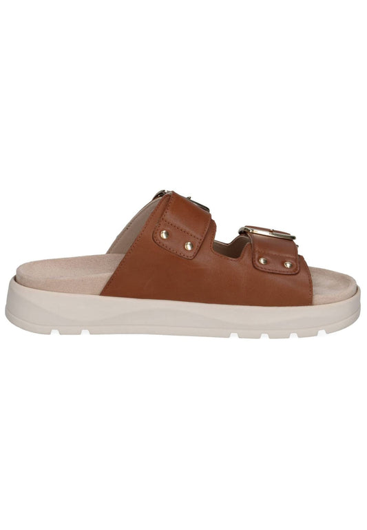 Caprice Pantoletten Nappaleder Cognac