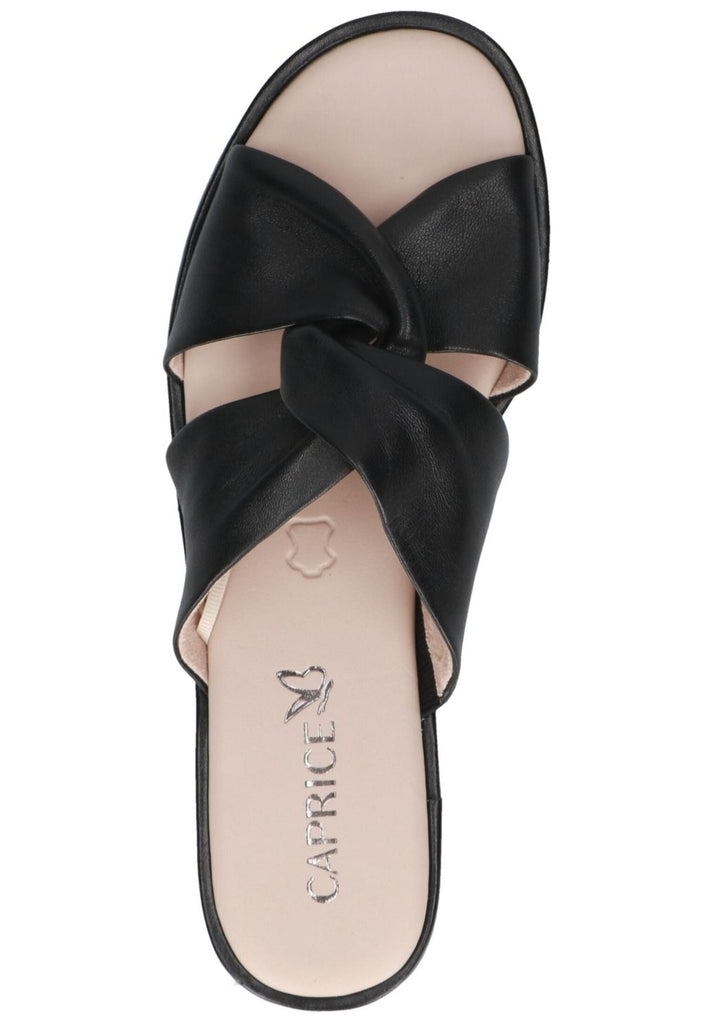 Caprice Pantoletten Nappaleder Schwarz