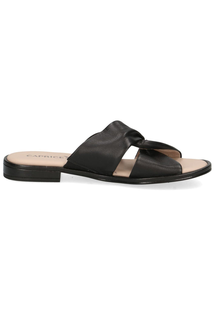 Caprice Pantoletten Nappaleder Schwarz