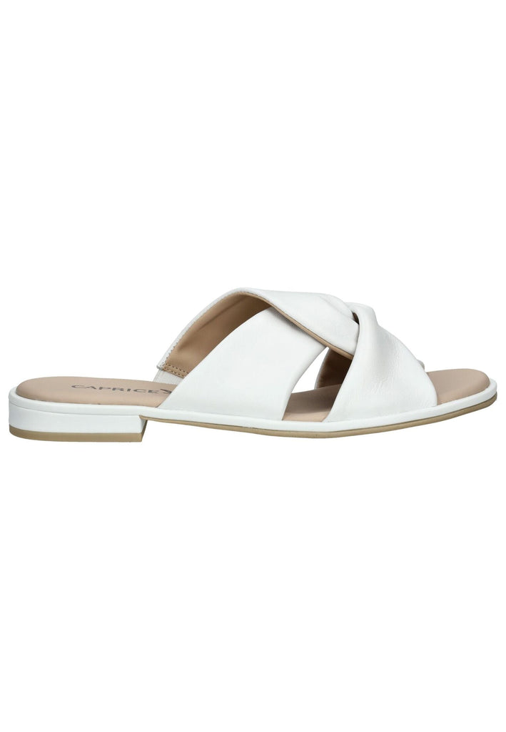 Caprice Pantoletten Nappaleder Weiß