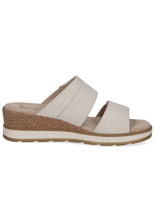 Caprice Pantoletten Nubukleder Hellbeige
