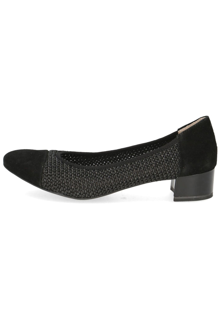 Pumps Caprice Pumps Leder/Textil Schwarz