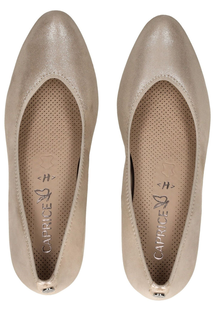 Caprice Pumps Leder Taupe