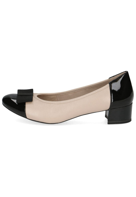 Caprice Pumps Leder/Textil Beige