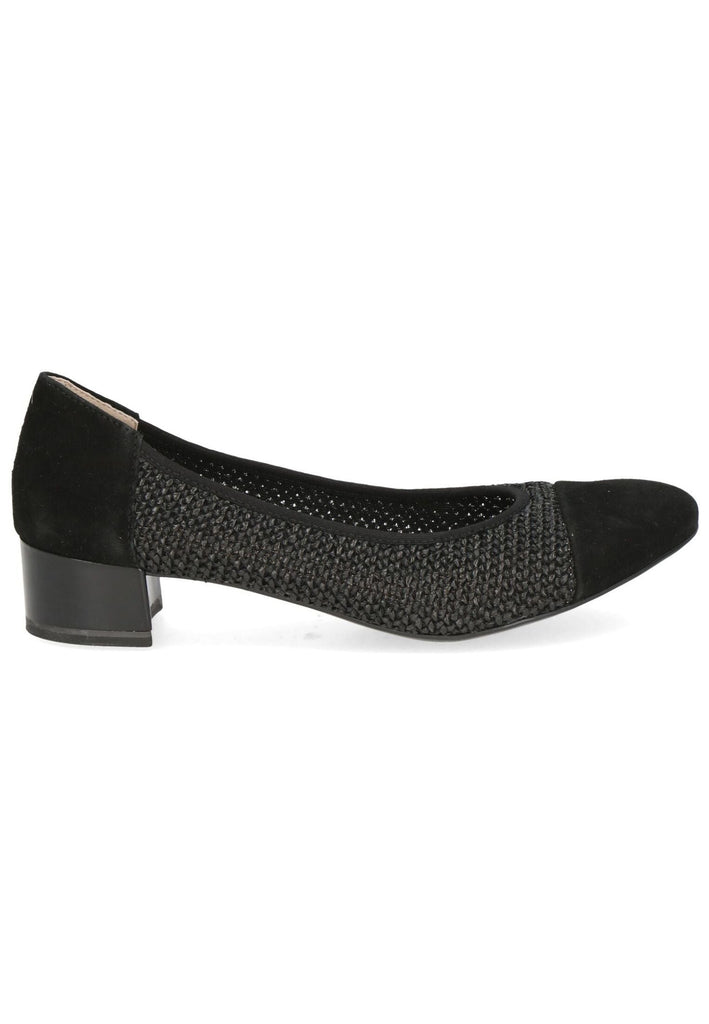 Caprice Pumps Leder/Textil Schwarz