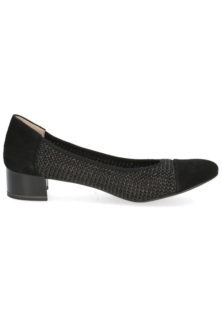 Caprice Pumps Leder/Textil Schwarz