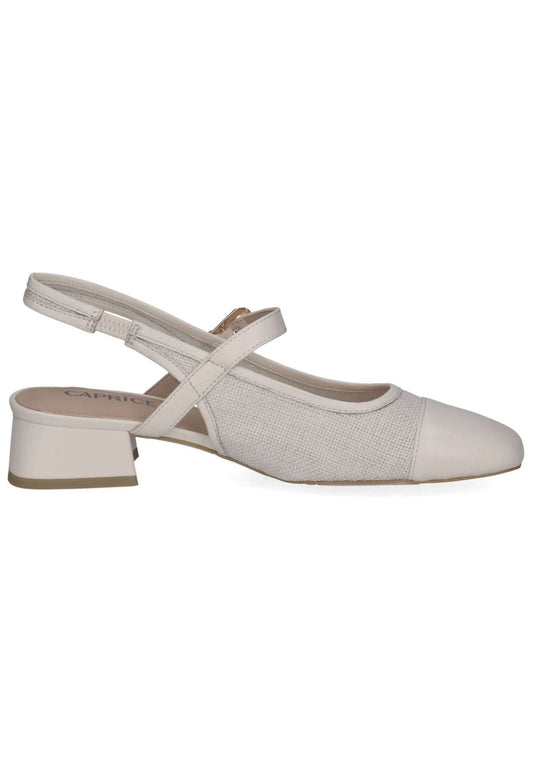 Caprice Pumps Leder/Textil Vanilla