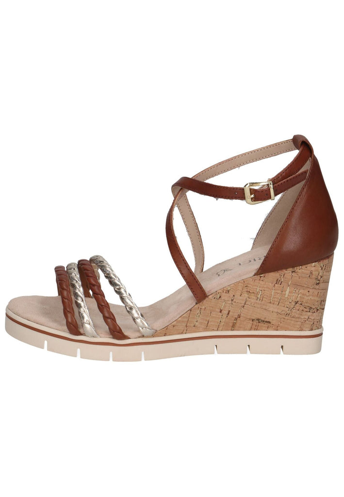 Sandalen Caprice Sandalen Leder/Synthetik Cognac