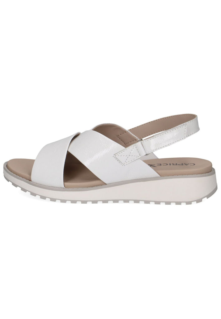 Sandalen Caprice Sandalen Leder Weiß Lack