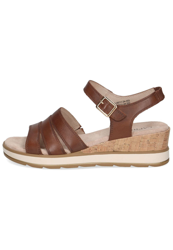 Sandalen Caprice Sandalen Nappaleder Cognac