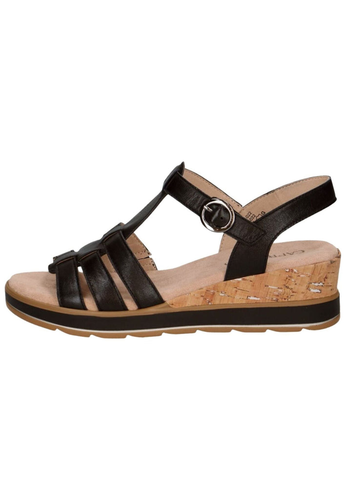 Sandalen Caprice Sandalen Nappaleder Schwarz