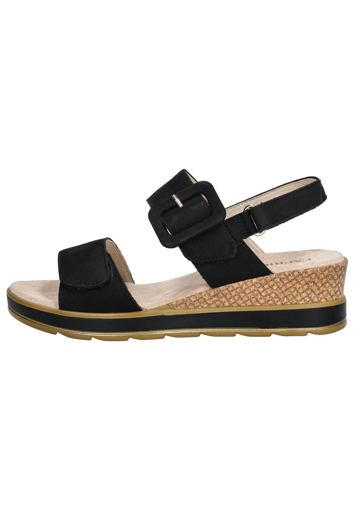 Sandalen Caprice Sandalen Nubukleder Schwarz