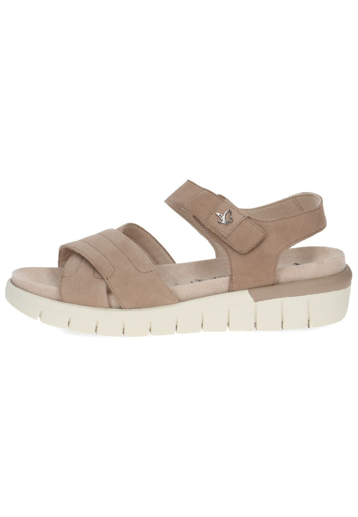 Sandalen Caprice Sandalen Veloursleder Hellbraun