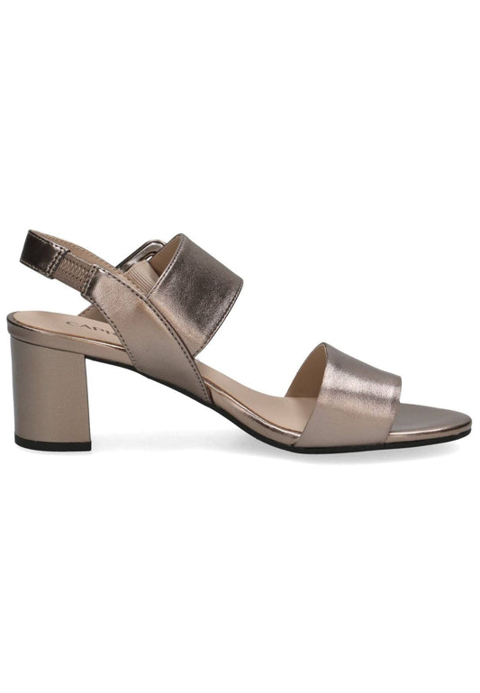 Caprice Sandalen Leder Braun/Gold