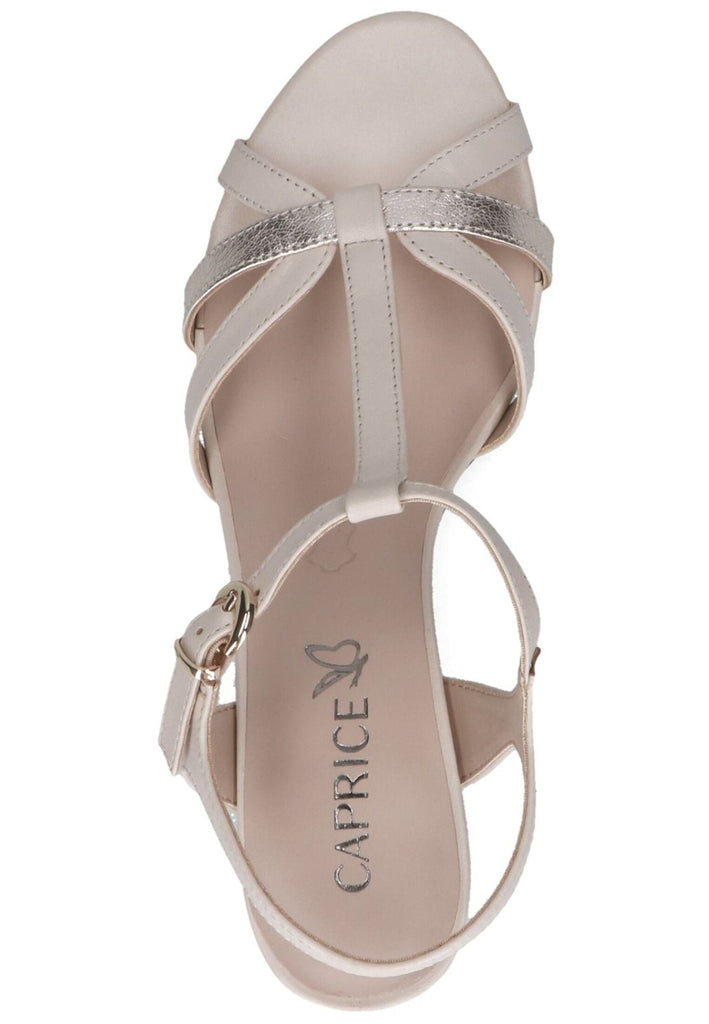 Caprice Sandalen Leder Cream