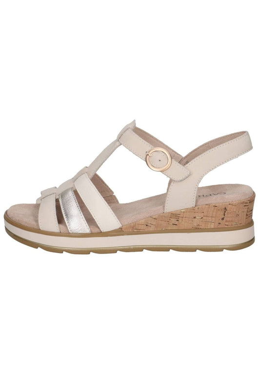 Caprice Sandalen Leder Hellbeige