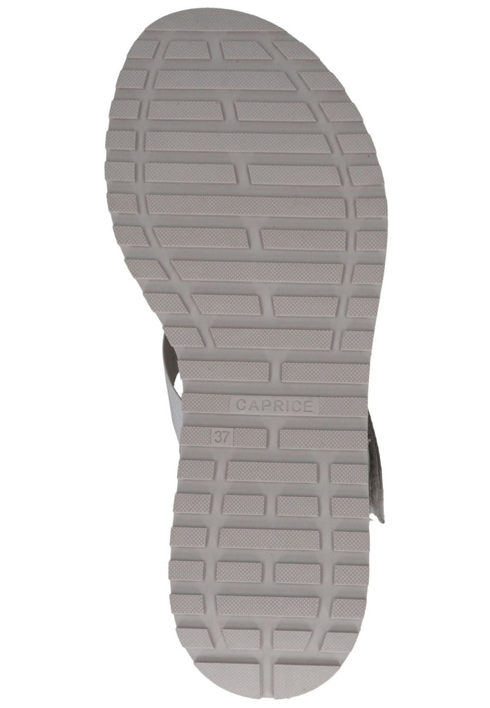 Caprice Sandalen Leder Metallic Silver