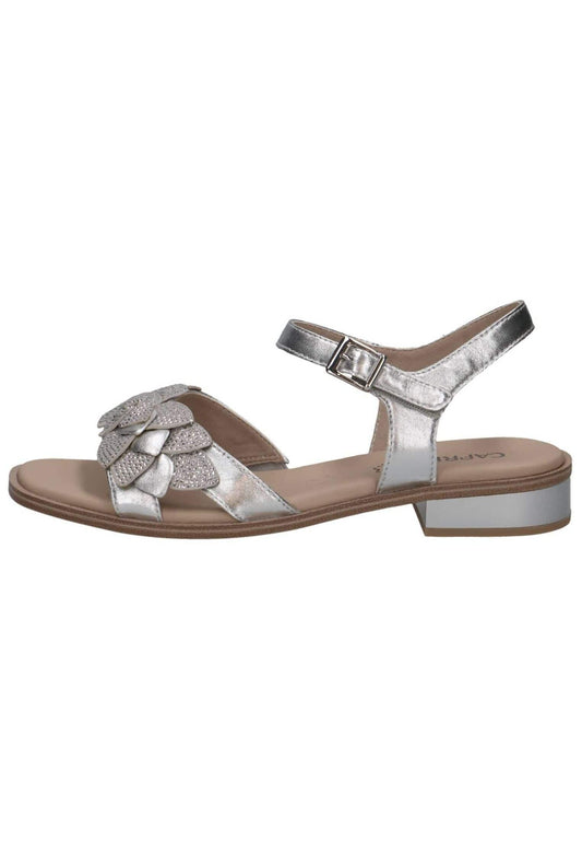 Caprice Sandalen Leder Silber