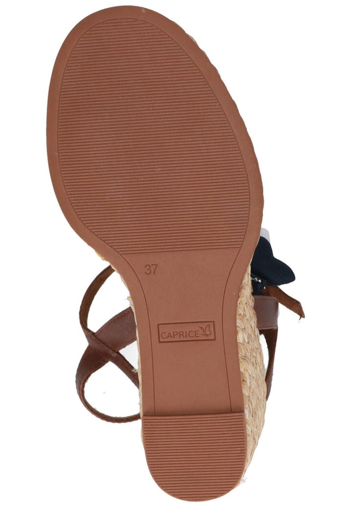 Caprice Sandalen Leder/Synthetik Cognac