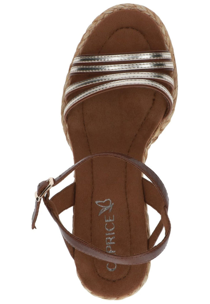Caprice Sandalen Leder/Synthetik Cognac