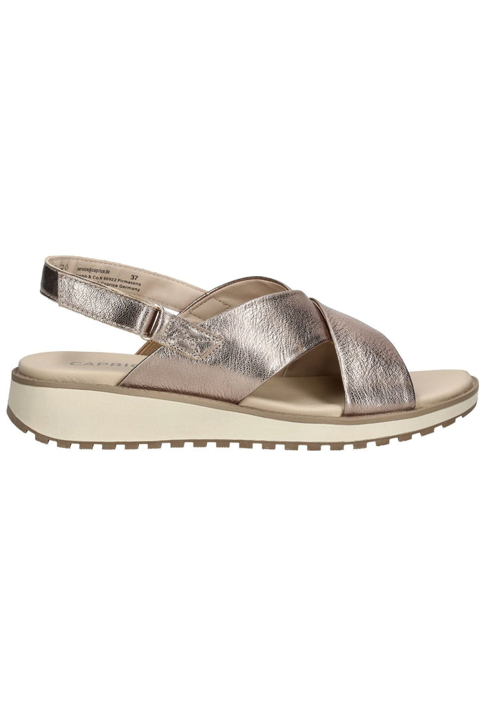 Caprice Sandalen Leder Taupe