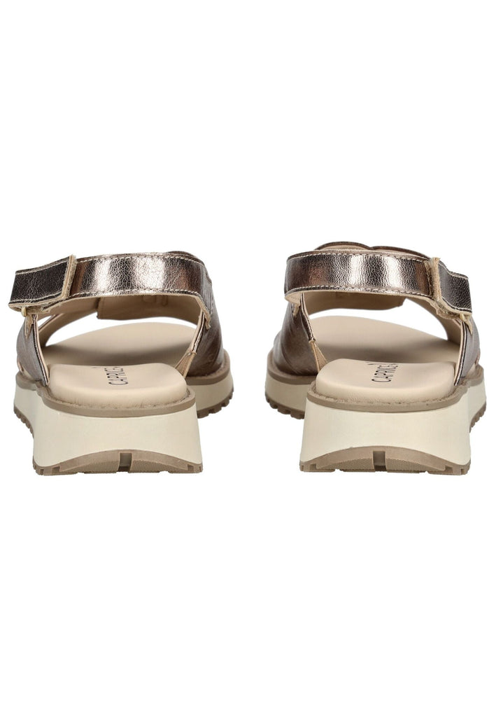 Caprice Sandalen Leder Taupe