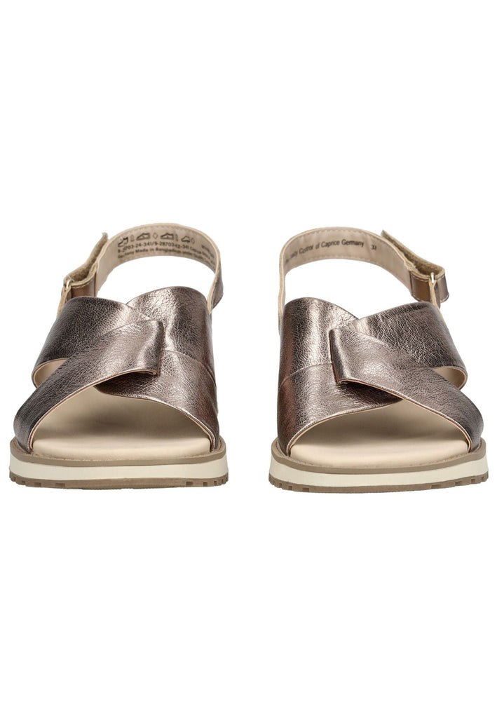 Caprice Sandalen Leder Taupe