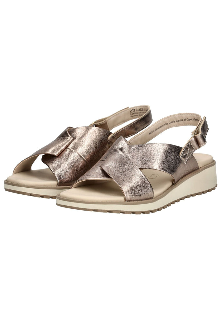 Caprice Sandalen Leder Taupe
