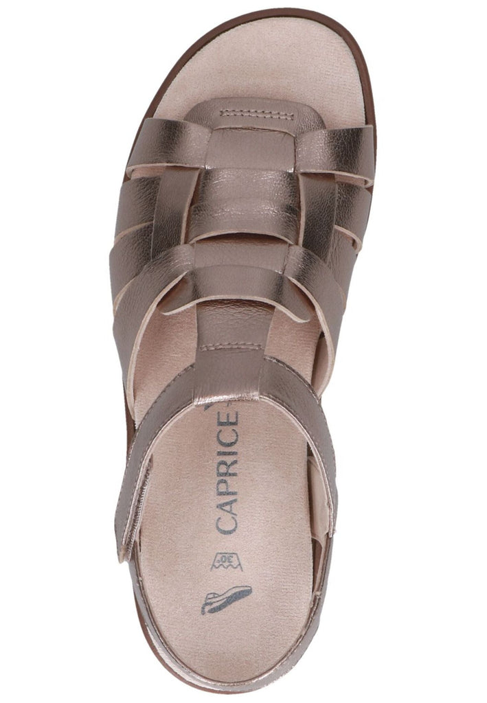 Caprice Sandalen Leder Taupe